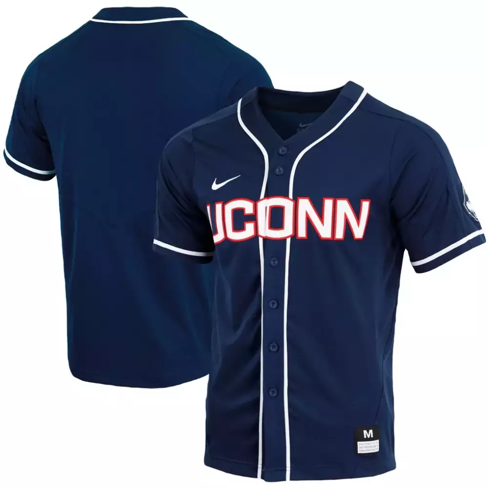 uconn huskies nike limited baseball jersey gray