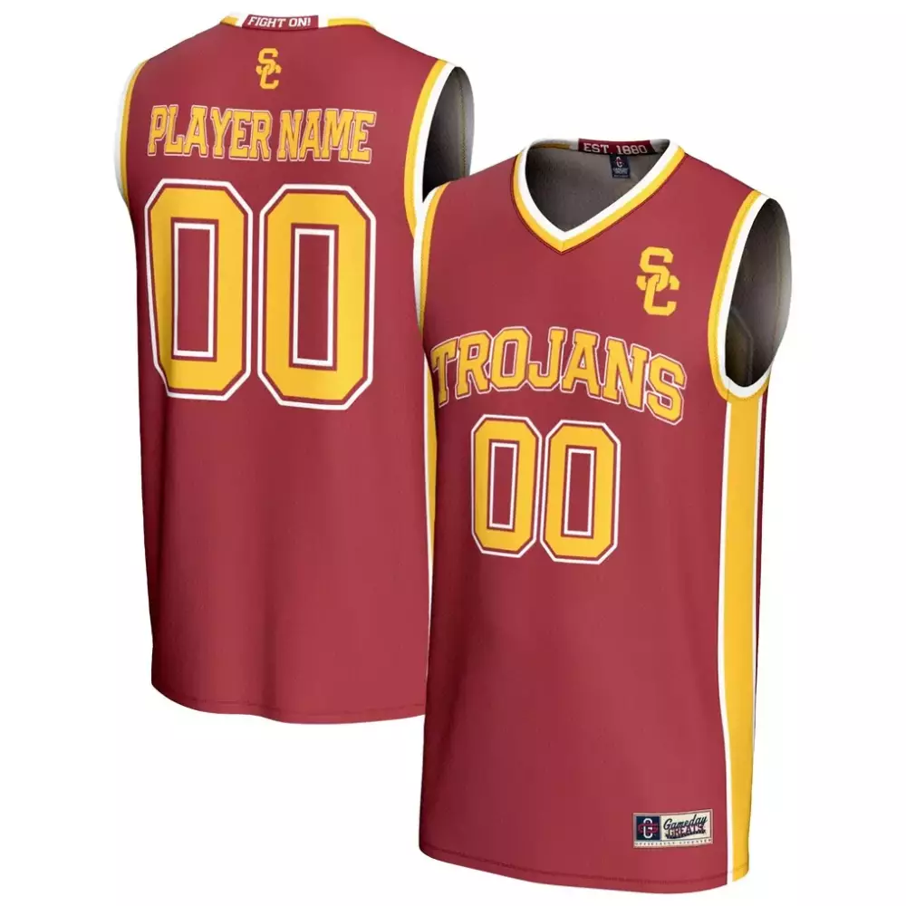 usc trojans gameday greats unisex lightweight collegiate men s basketball nil pick a player fashion jersey cardinal