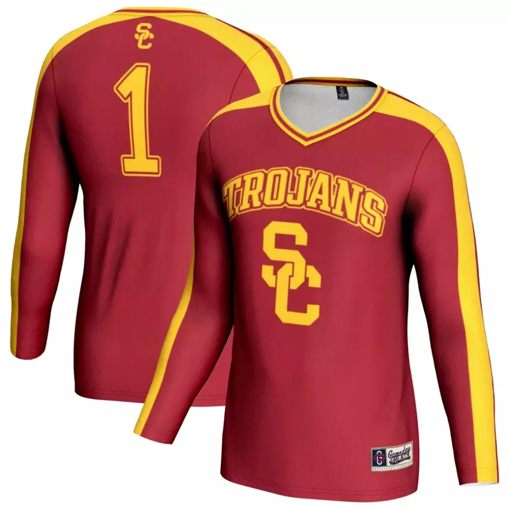 usc trojans gameday greats youth 1 lightweight lacrosse jersey cardinal