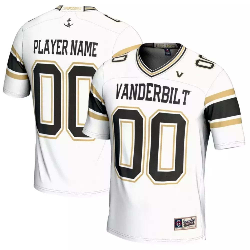 vanderbilt commodores gameday greats nil pick a player football jersey white
