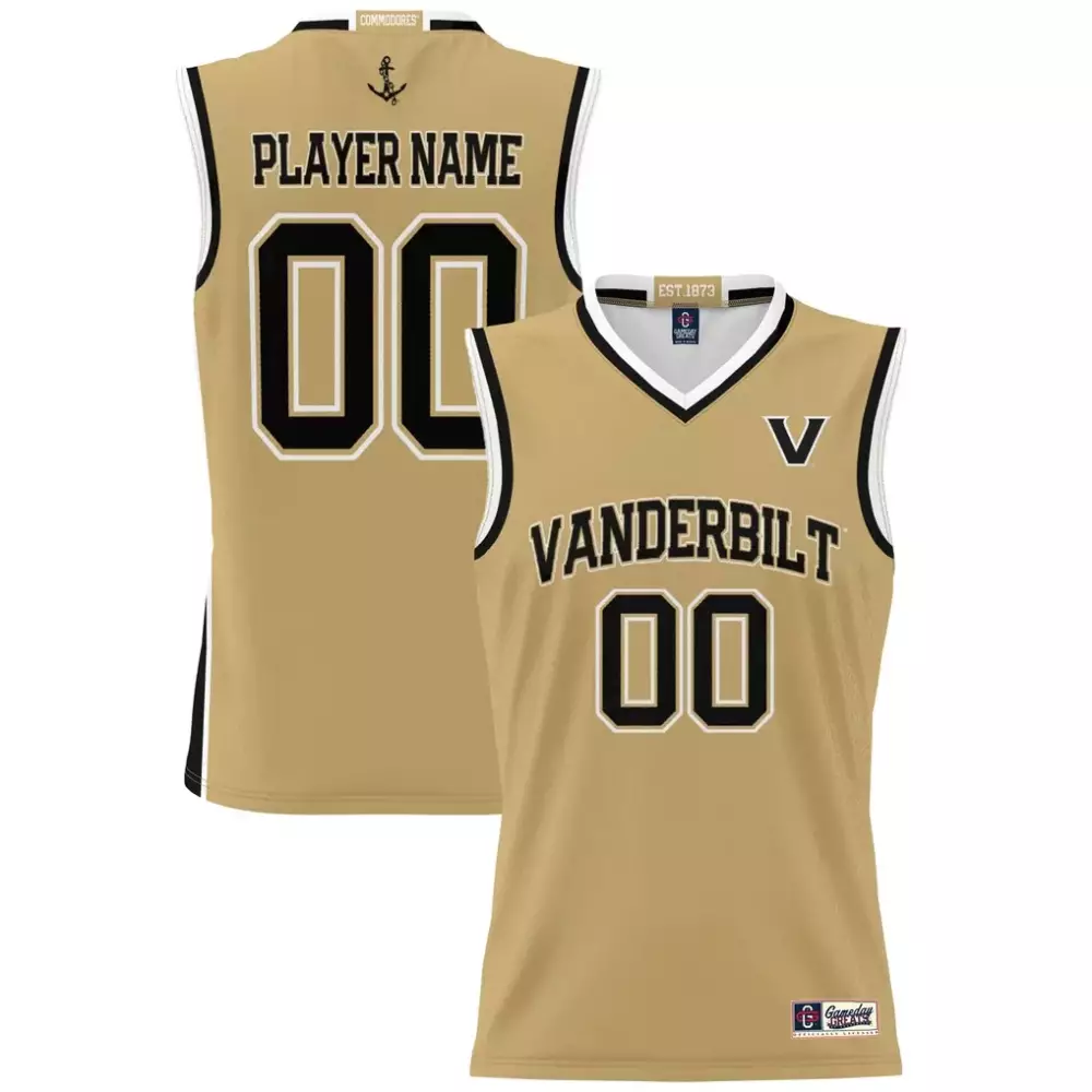 vanderbilt commodores gameday greats nil pick a player men s basketball jersey gold
