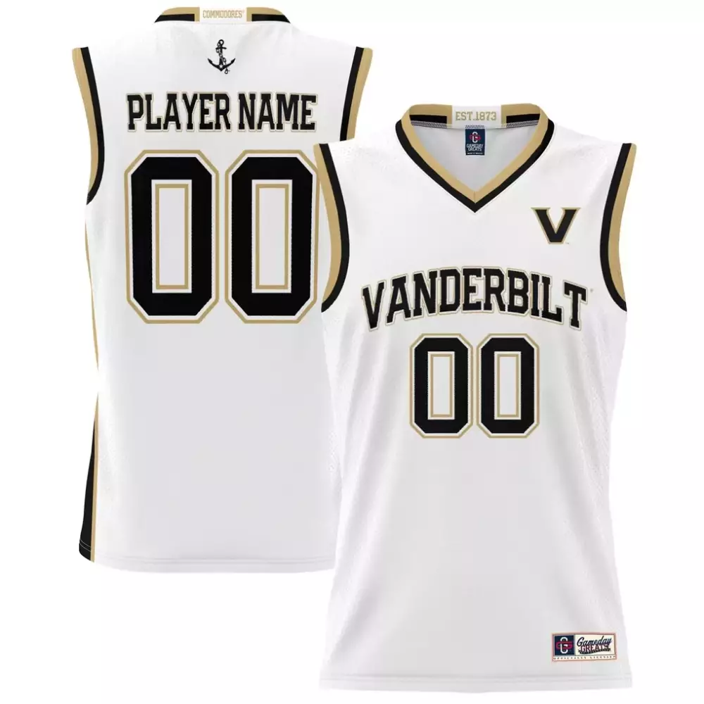 vanderbilt commodores gameday greats unisex nil pick a player lightweight women s basketball jersey white