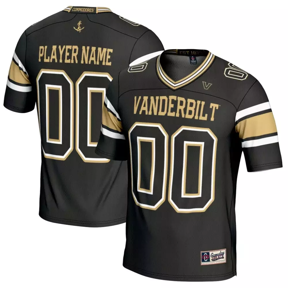 vanderbilt commodores gameday greats youth nil pick a player football jersey black