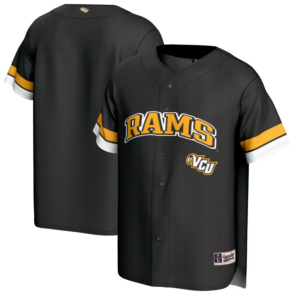 vcu rams gameday greats spirit football jersey black