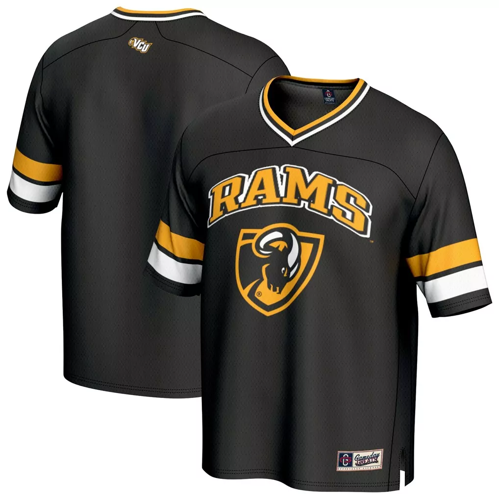 vcu rams gameday greats spirit football jersey black