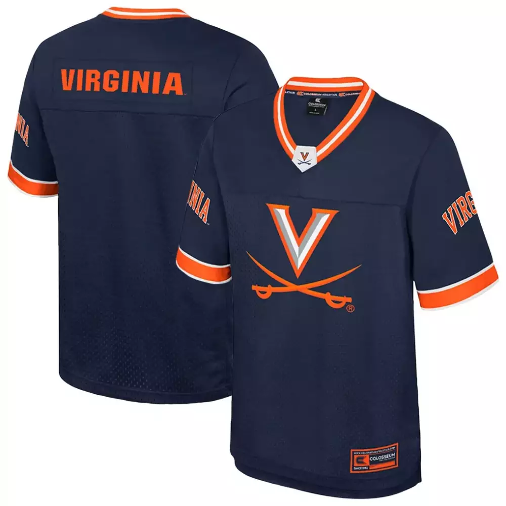virginia cavaliers colosseum nothing but the hits football jersey navy