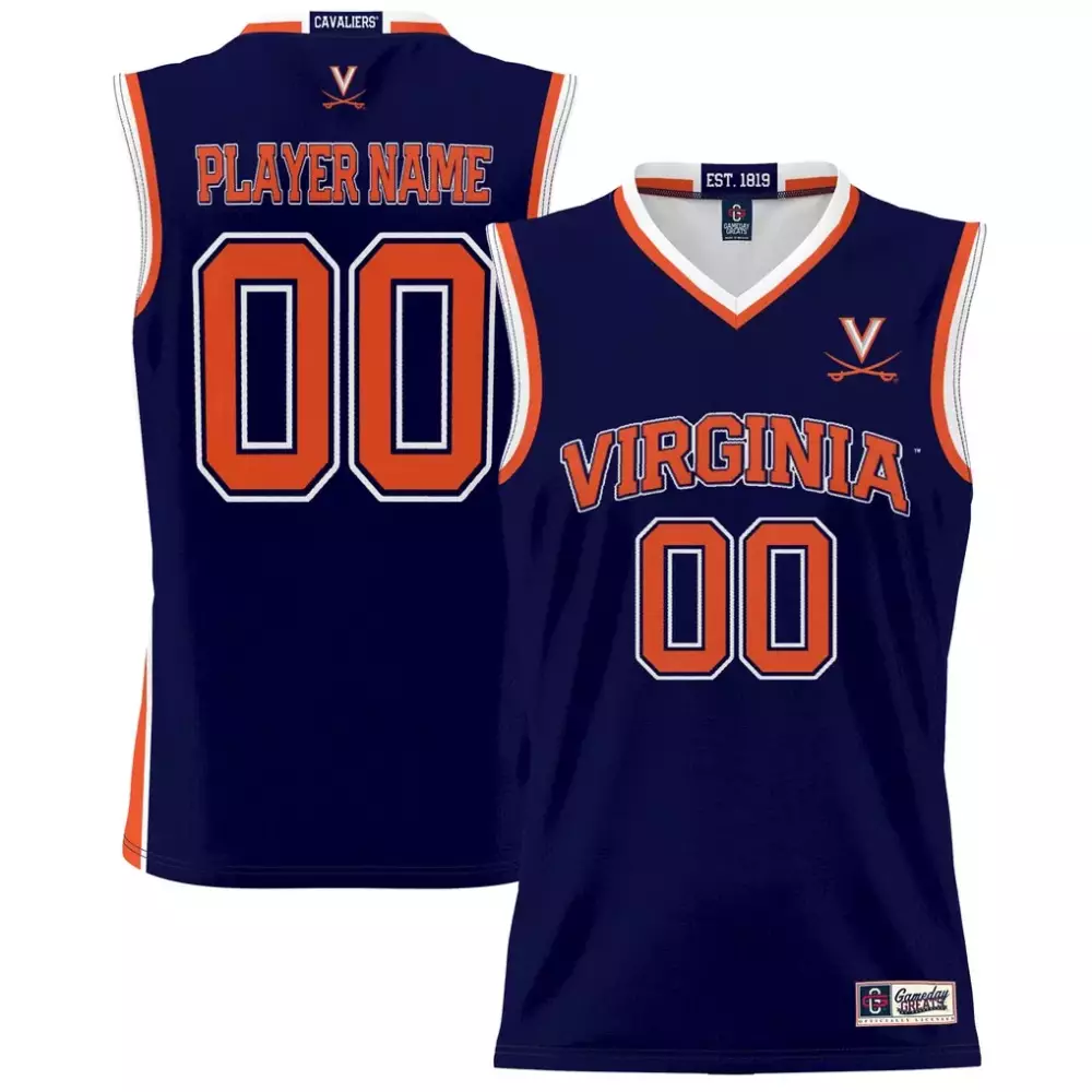 virginia cavaliers gameday greats nil pick a player lightweight lacrosse jersey navy