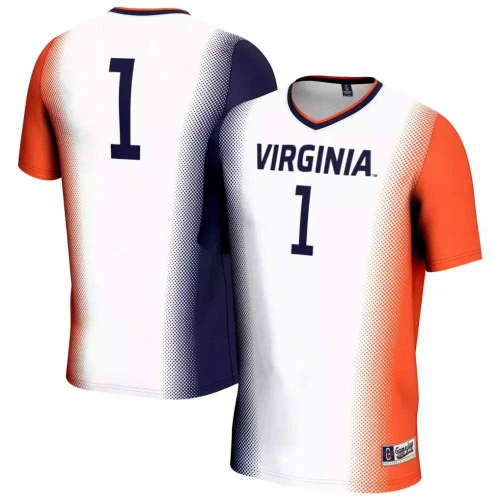 virginia cavaliers gameday greats unisex adult nil lightweight volleyball jersey white