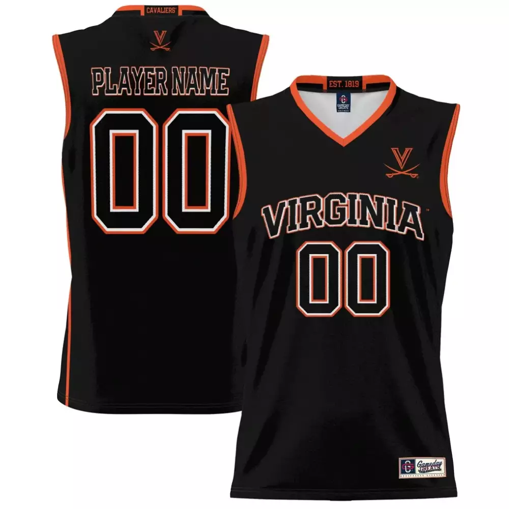 virginia cavaliers gameday greats youth nil pick a player lightweight men s basketball jersey black