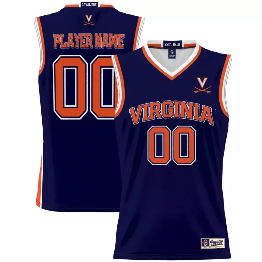 virginia cavaliers gameday greats youth nil pick a player lightweight softball jersey orange