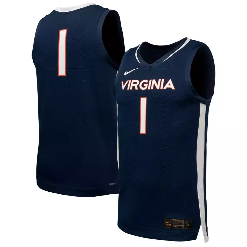 virginia cavaliers nike nil pick a player football game jersey navy