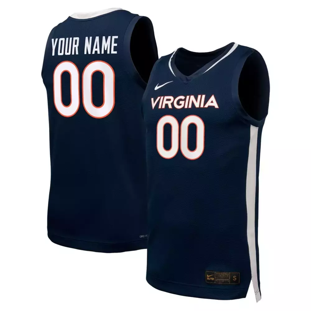 virginia cavaliers nike nil pick a player football game jersey navy