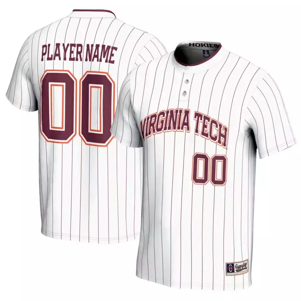 virginia tech hokies gameday greats unisex nil pick a player lightweight softball jersey white