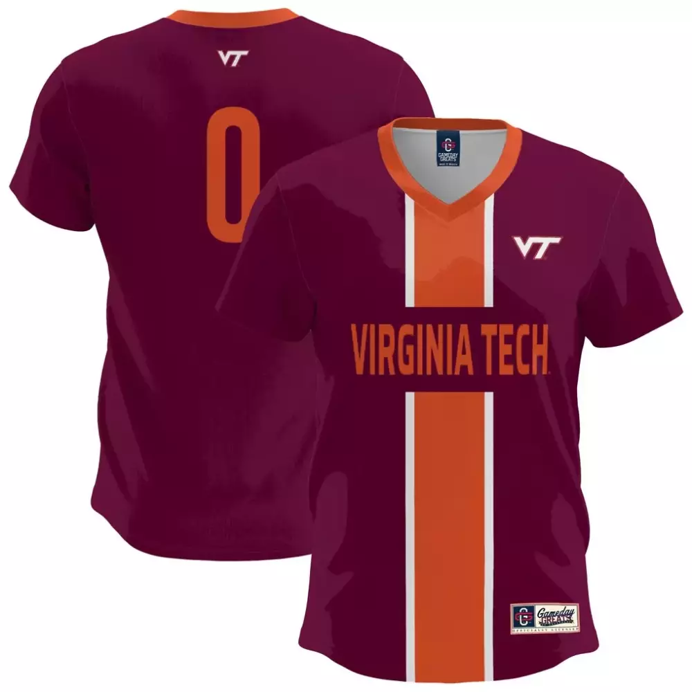 virginia tech hokies gameday greats unisex nil pick a player lightweight softball jersey white