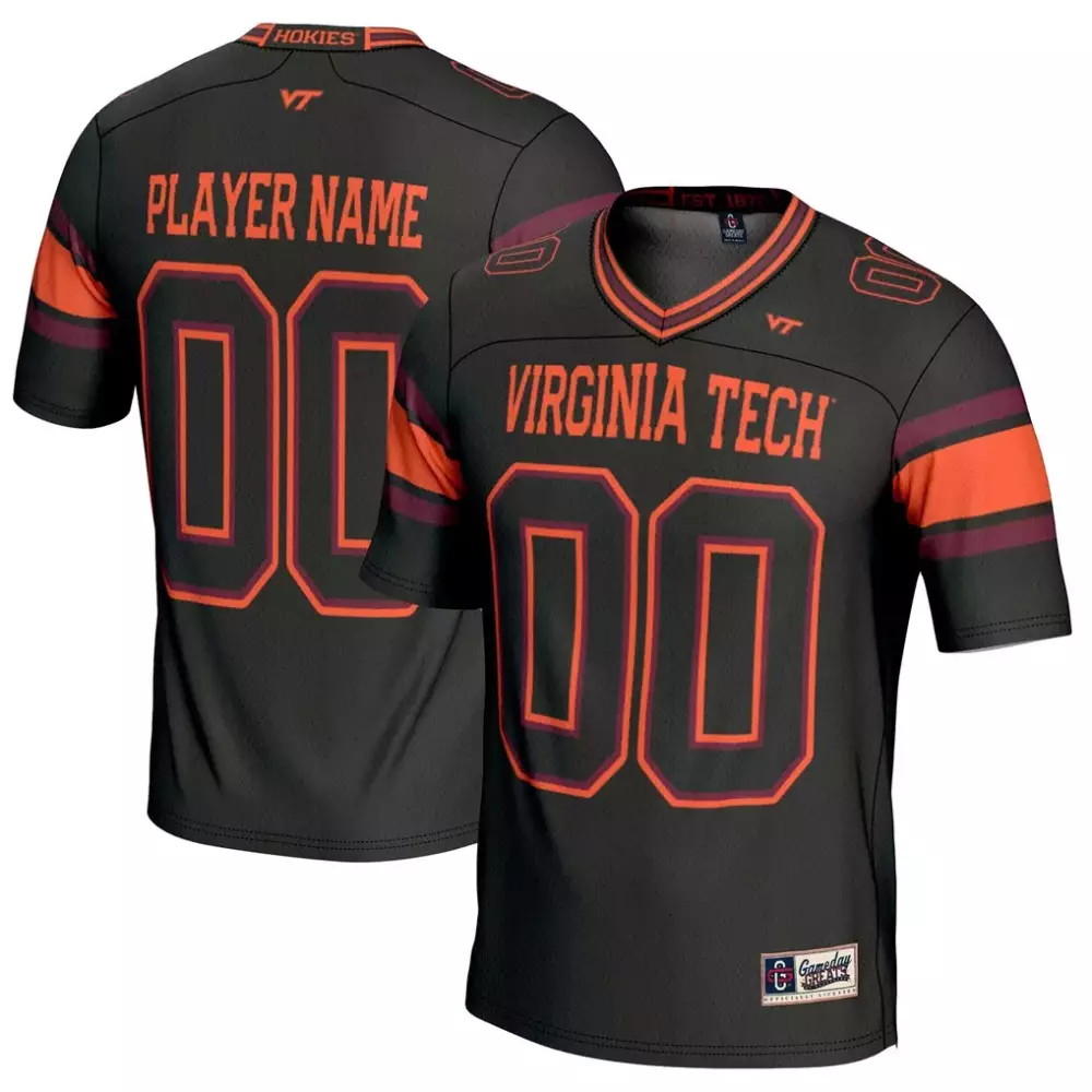 virginia tech hokies gameday greats youth nil pick a player football fashion jersey maroon