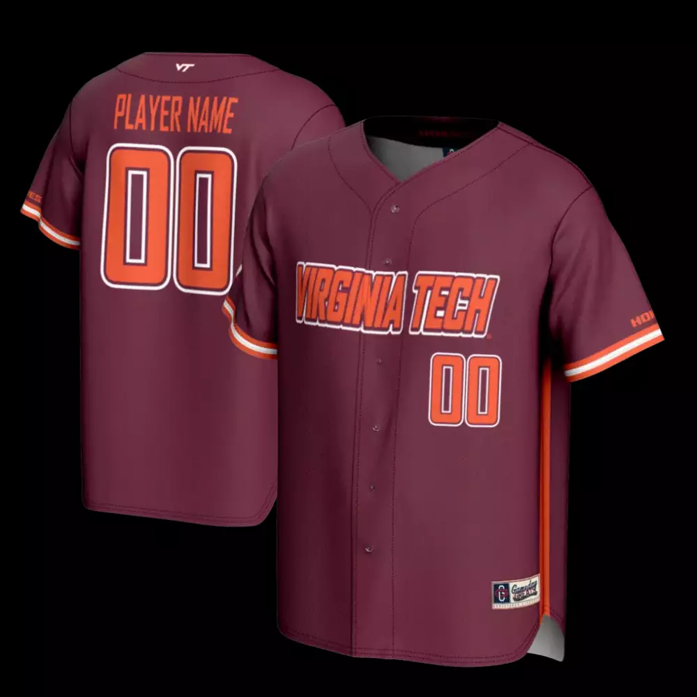 virginia tech hokies gameday greats youth nil pick a player football fashion jersey maroon