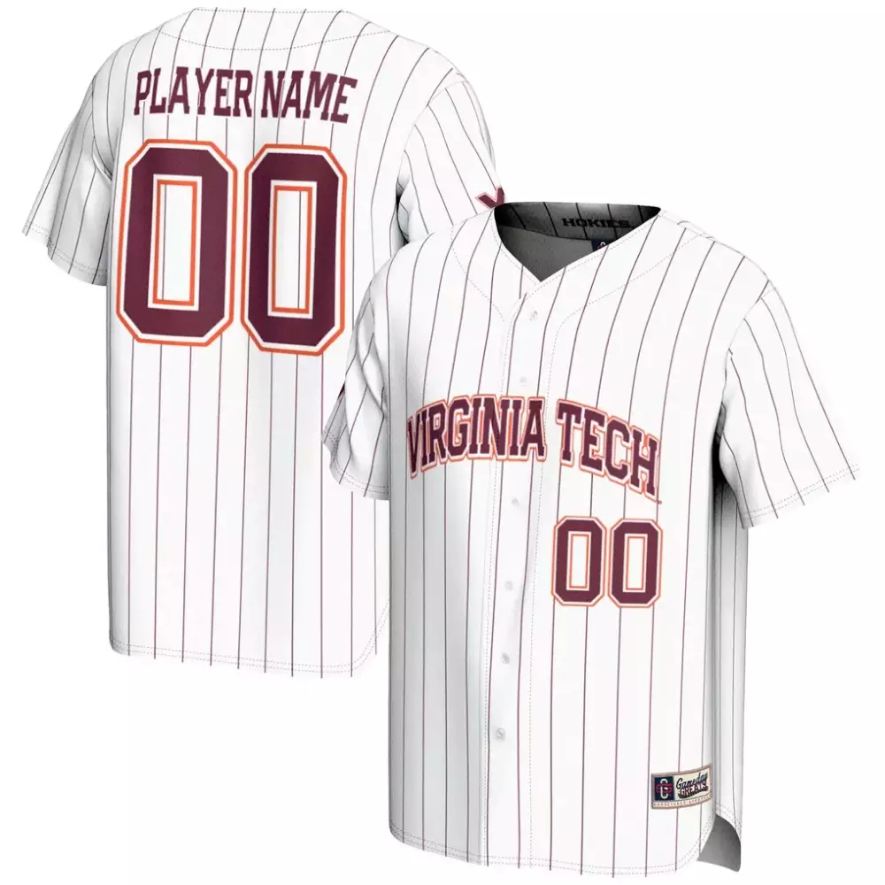 virginia tech hokies gameday greats youth nil pick a player lightweight baseball jersey white
