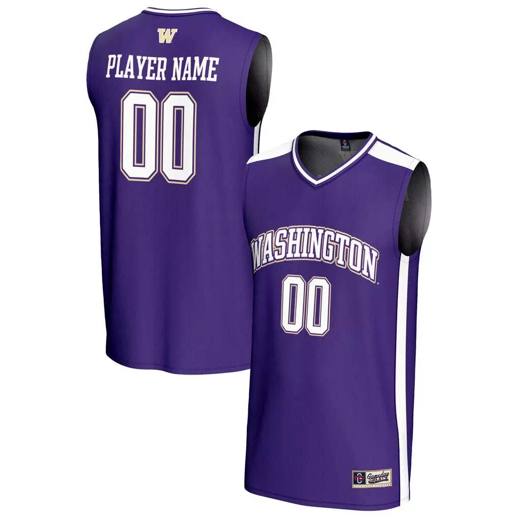 washington huskies gameday greats youth nil pick a player lightweight men s basketball fashion jersey purple