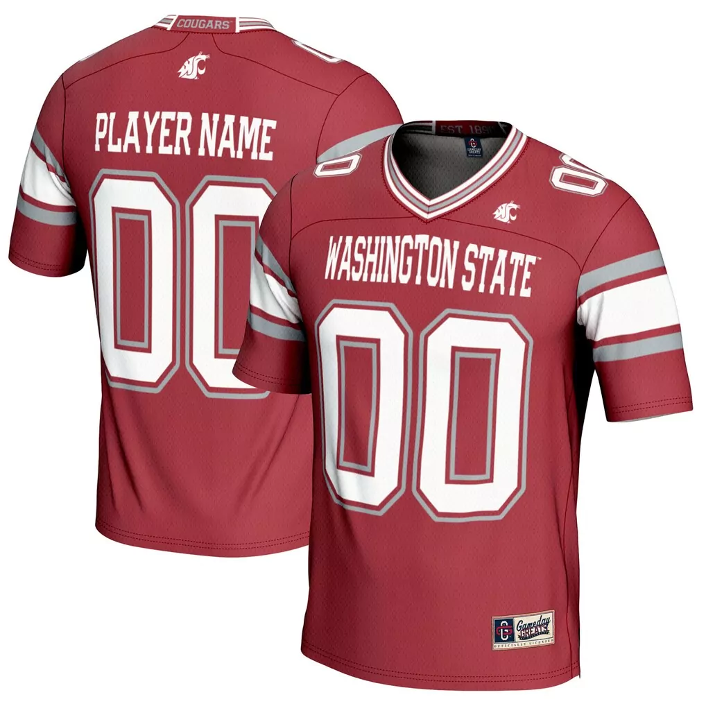 washington state cougars gameday greats youth lightweight soccer fashion jersey crimson