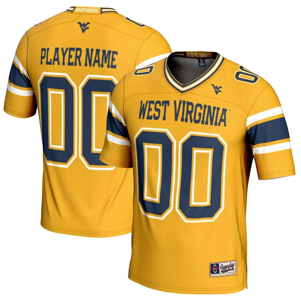 west virginia mountaineers gameday greats lightweight nil pick a player men s basketball jersey white