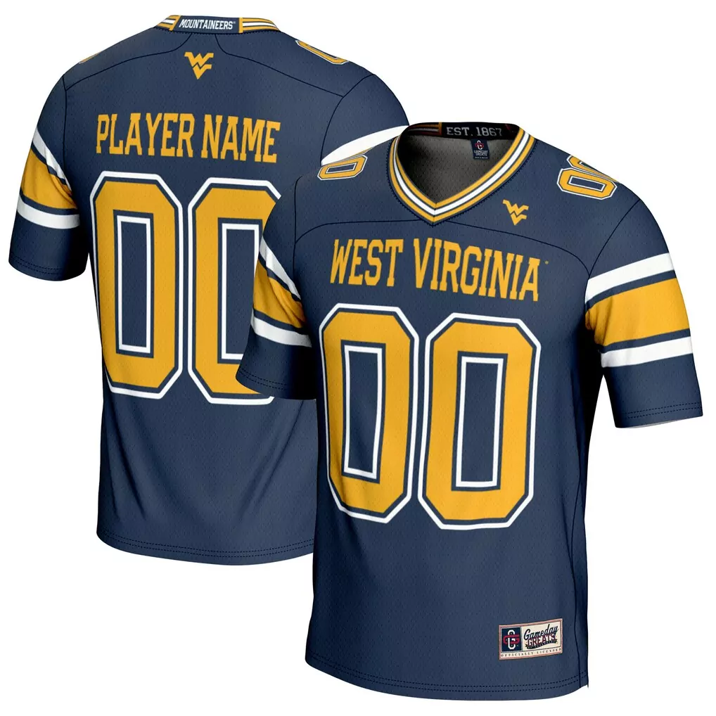 west virginia mountaineers gameday greats lightweight nil pick a player men s basketball jersey white