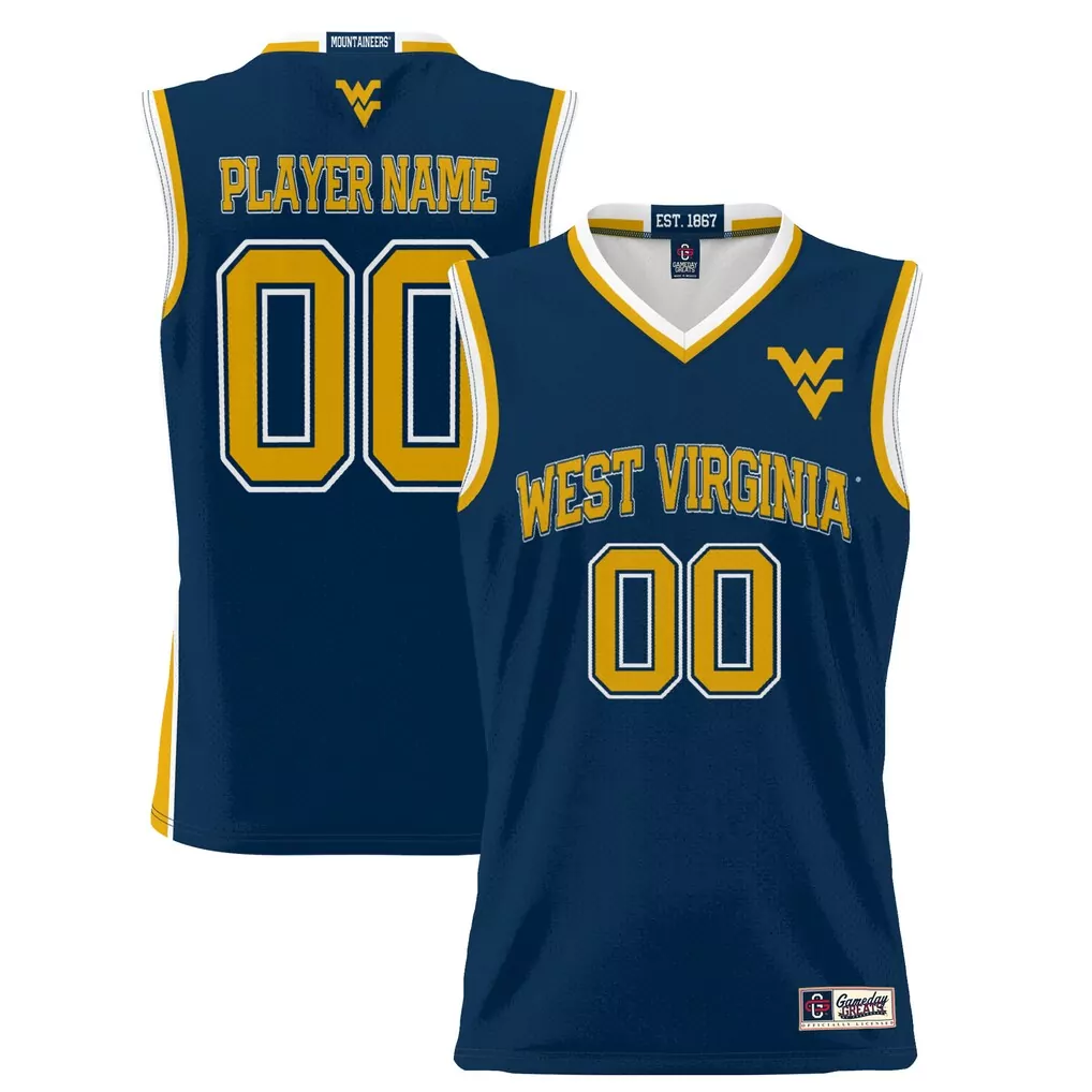 west virginia mountaineers gameday greats unisex lightweight collegiate women s basketball nil pick a player fashion jer