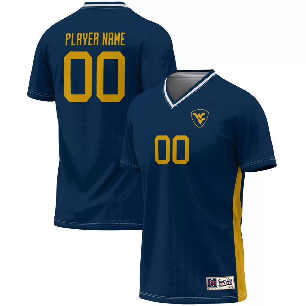 west virginia mountaineers gameday greats unisex nil pick a player lightweight women s basketball fashion jersey navy