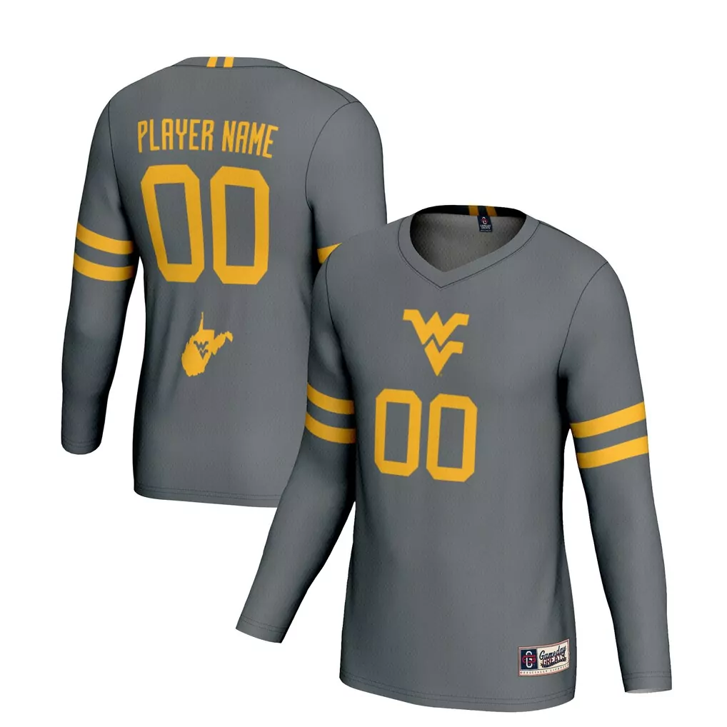 west virginia mountaineers gameday greats youth nil pick a player lightweight volleyball jersey gold