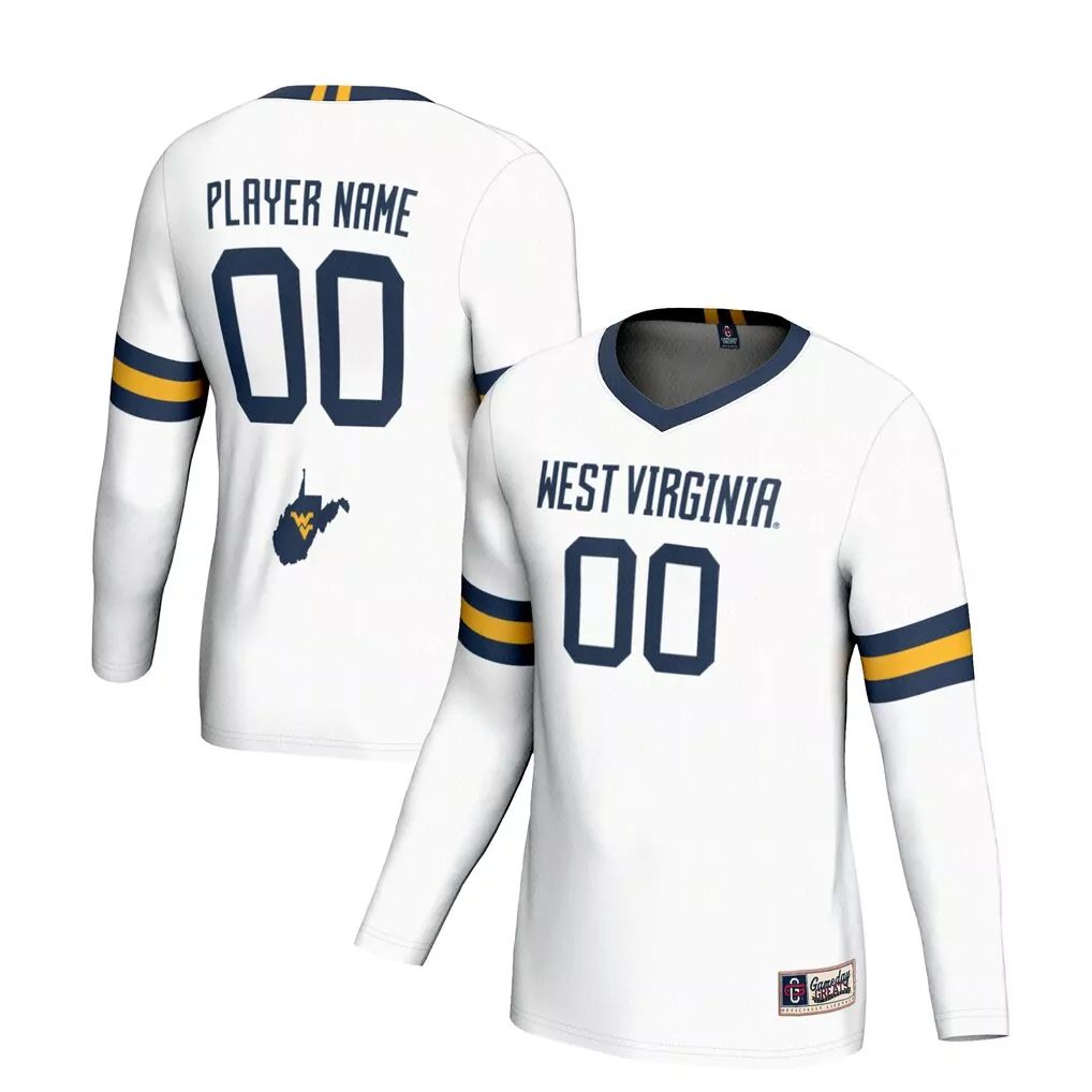 west virginia mountaineers gameday greats youth nil pick a player lightweight volleyball jersey gold
