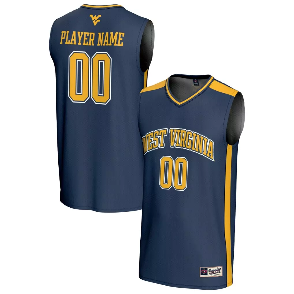west virginia mountaineers gameday greats youth nil pick a player lightweight volleyball jersey gold