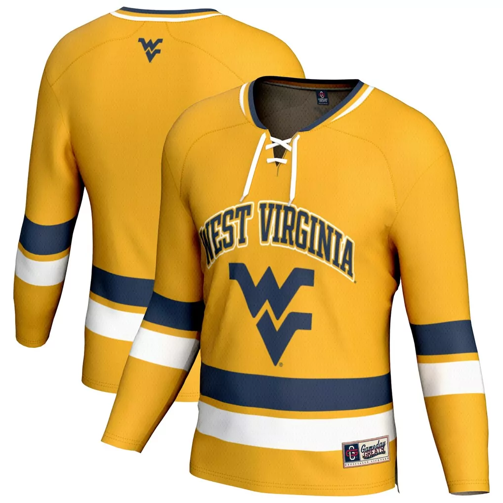 west virginia mountaineers gameday greats youth spirit football jersey gold