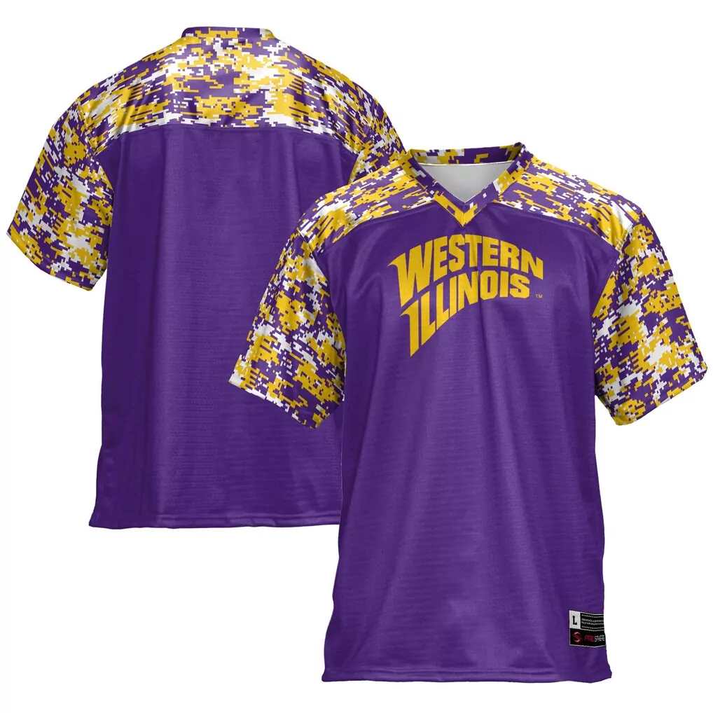 western illinois leathernecks gameday greats football jersey purple