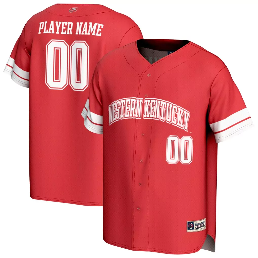western kentucky hilltoppers gameday greats unisex nil pick a player lightweight softball jersey white