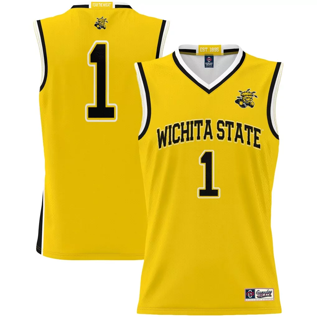 fred vanvleet wichita state shockers original retro brand commemorative classic basketball jersey gold