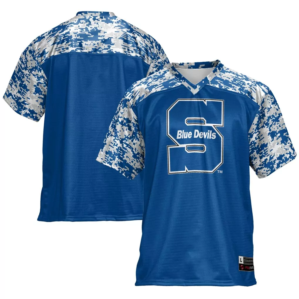 central connecticut state blue devils gameday greats football jersey royal