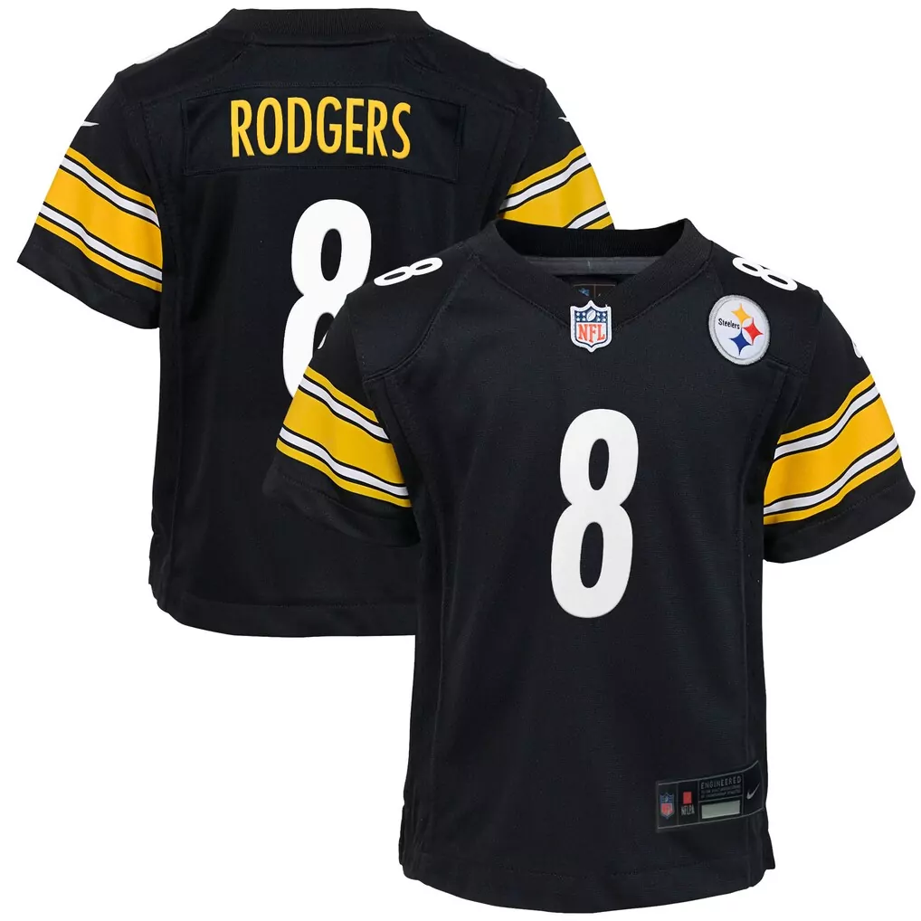 aaron rodgers pittsburgh steelers nike women s game jersey black