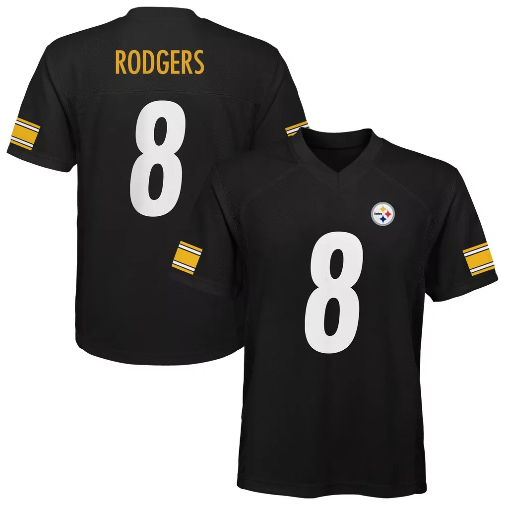 aaron rodgers pittsburgh steelers nike women s game jersey black