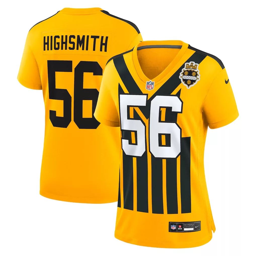 alex highsmith pittsburgh steelers nike game jersey black