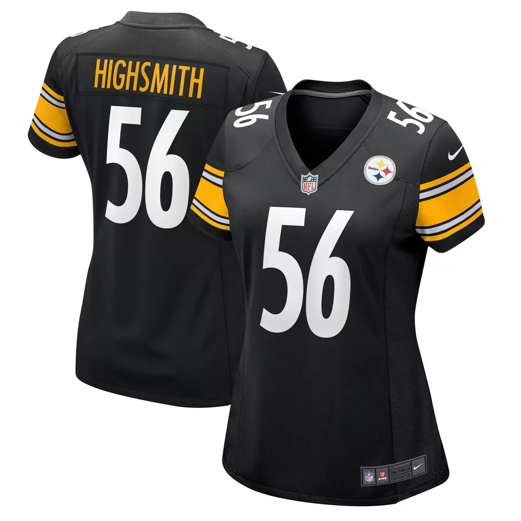 alex highsmith pittsburgh steelers nike game jersey black