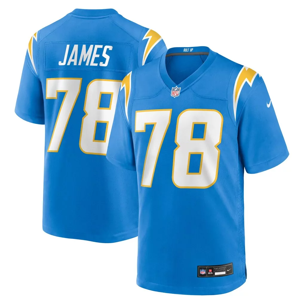 Alt 76 Men'S Stitched Vapor Jersey Los Angeles Chargers Navy 2025 Name Patch