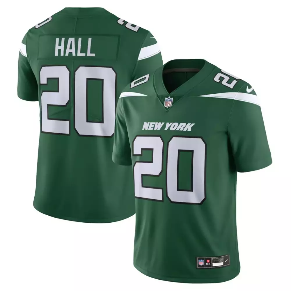 breece hall new york jets nike vapor f u s e limited jersey legacy green