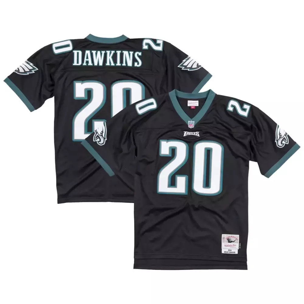 brian dawkins philadelphia eagles mitchell ness big tall 2004 retired player replica jersey black