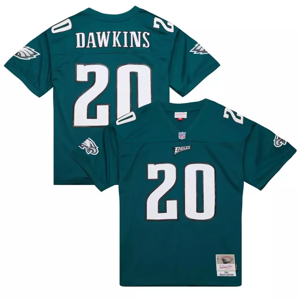 brian dawkins philadelphia eagles mitchell ness big tall 2004 retired player replica jersey black