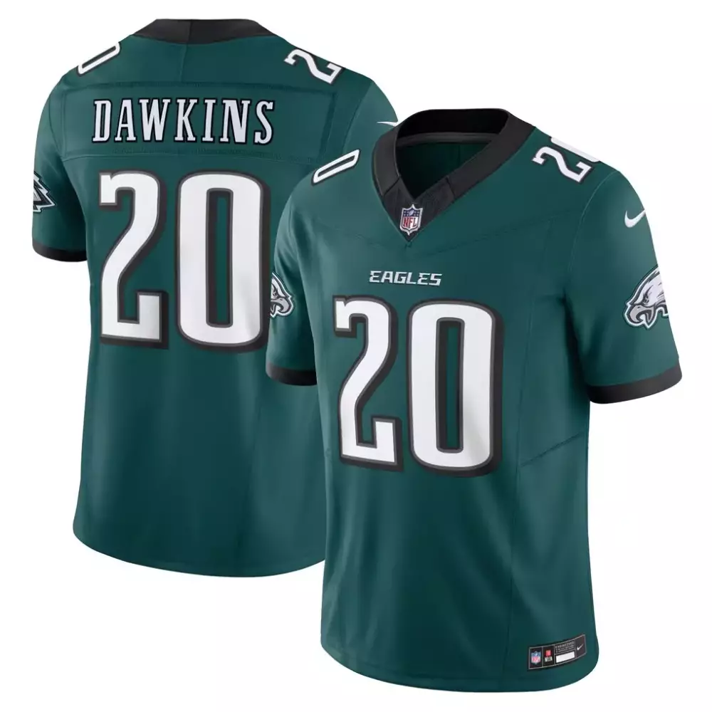 brian dawkins philadelphia eagles nike 2025 salute to service retired limited jersey olive