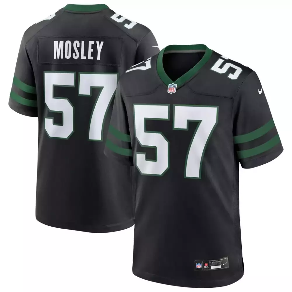 c j mosley new york jets nike alternate game jersey legacy black