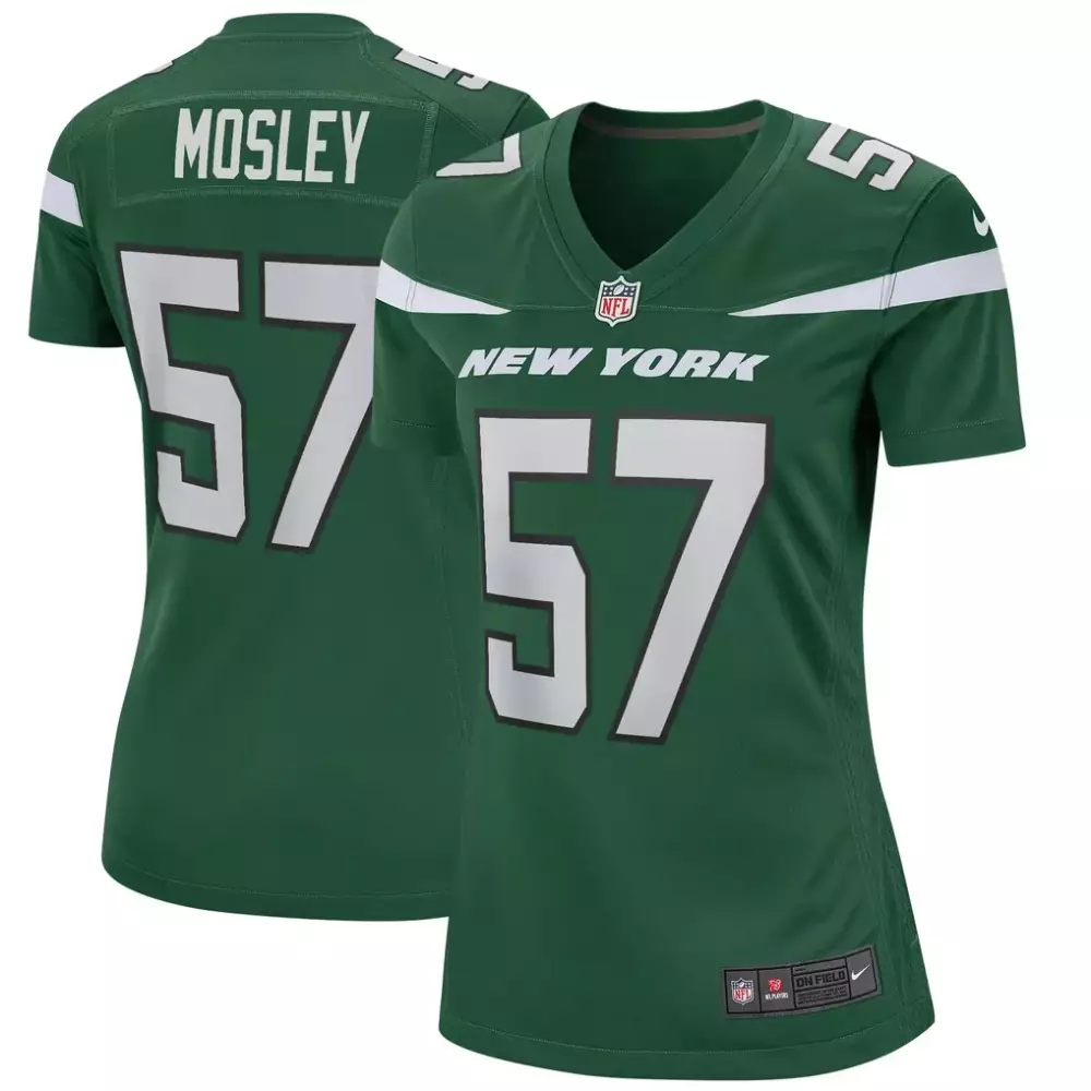 c j mosley new york jets nike women s player jersey green