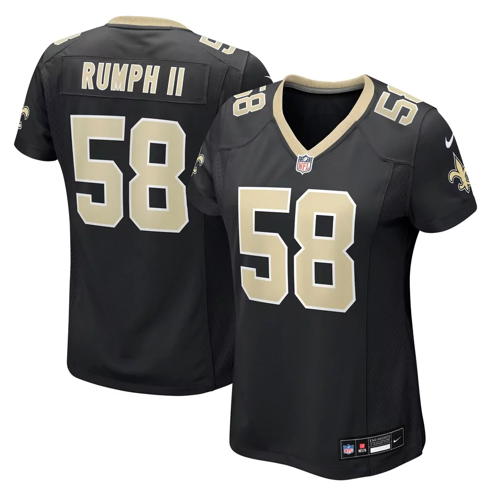chris rumph ii new orleans saints nike women s team game jersey black