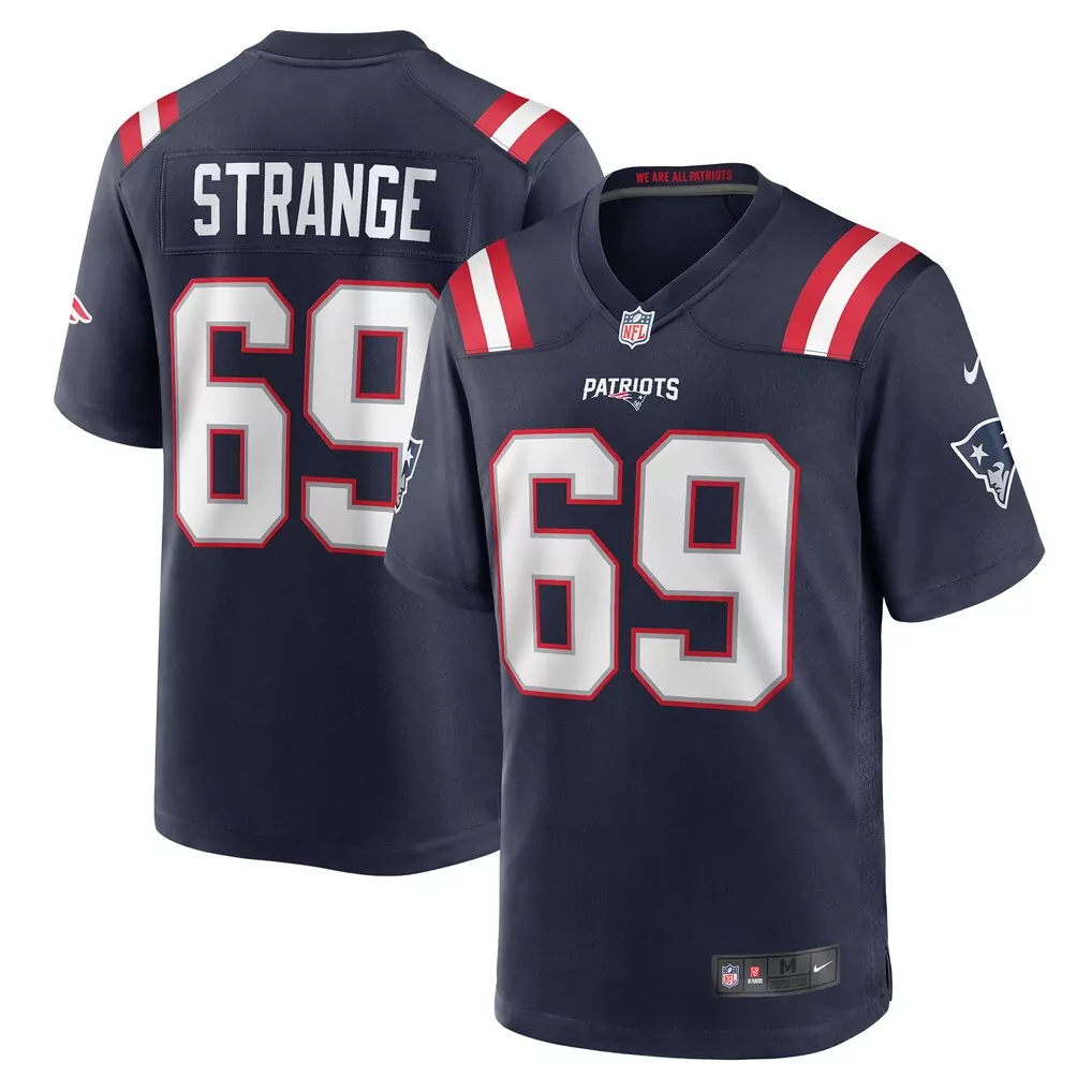 christian gonzalez new england patriots nike youth 2025 rivalries collection game jersey storm blue