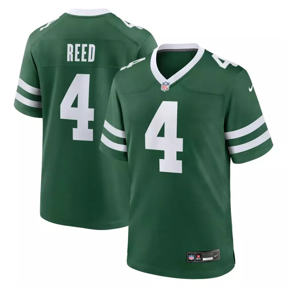 d j reed new york jets nike game jersey legacy green