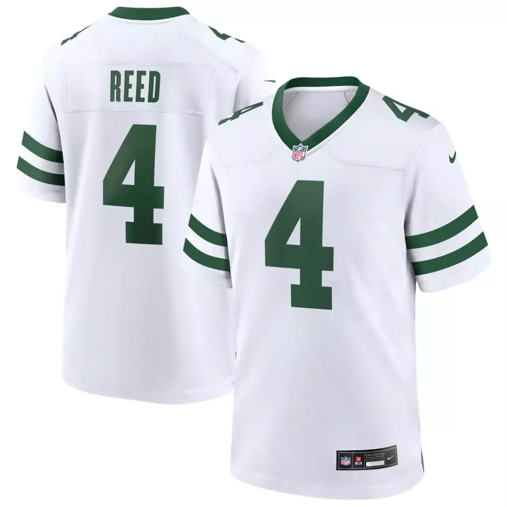 d j reed new york jets nike game jersey legacy green